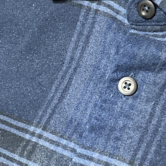 Lululemon Masons Peak Flannel Shirt Mens Small Plaid Blue Button Up Casual - Picture 8 of 14